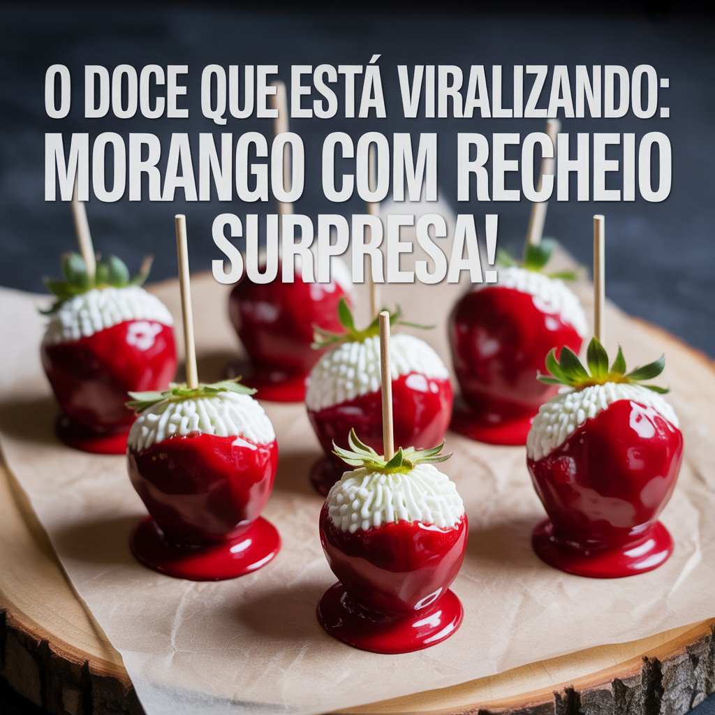 Morango do amor recheado